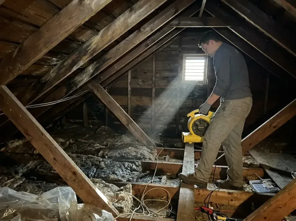attic-water-damage-drying-proc-007 — frequently asked questions, Emergency Water Extraction & 24/7 Flood Response in Thiboda…